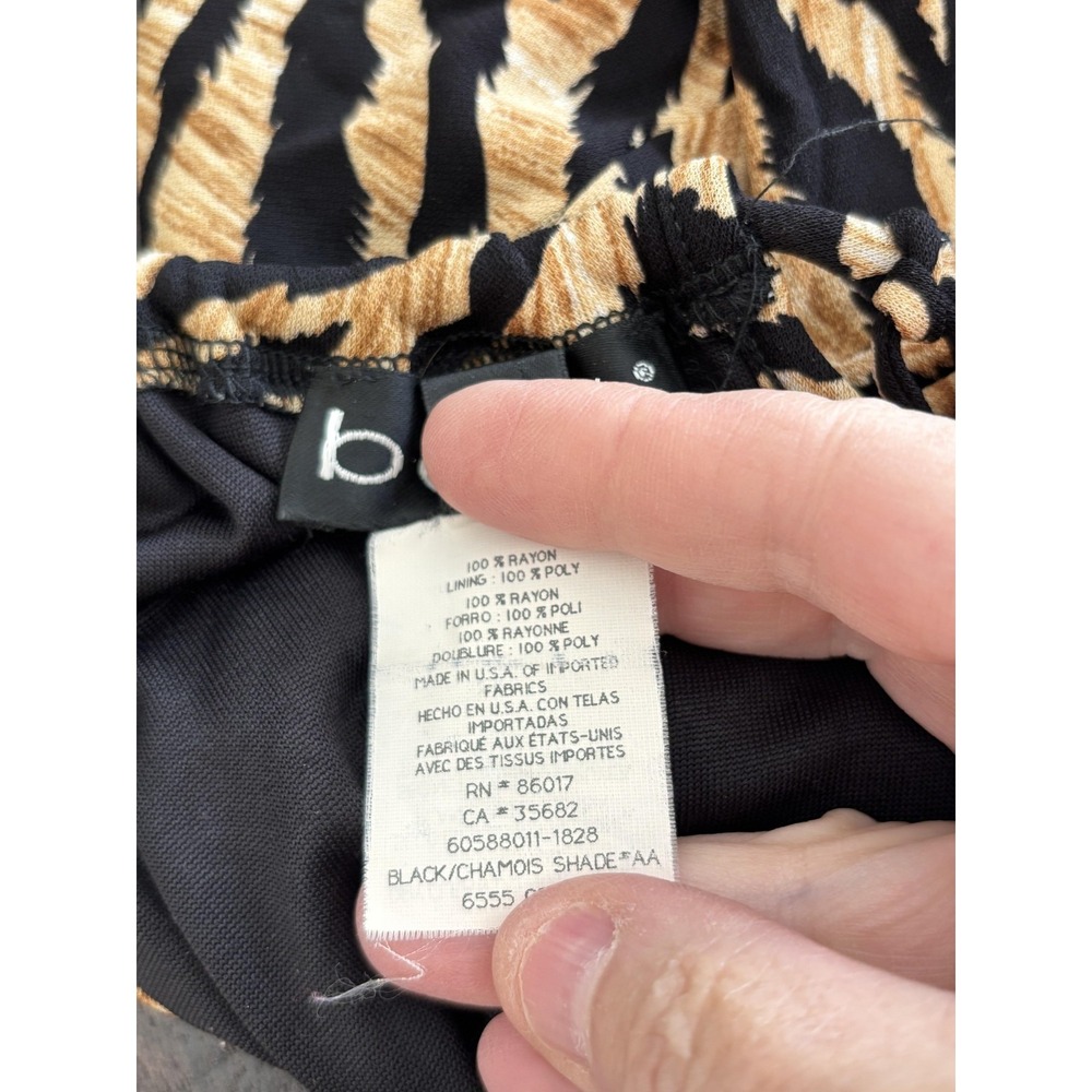 Bebe Leopard Print Cami Top Womens Size L Animal Print Boho Y2K Festival - Picture 4 of 5